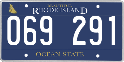 RI license plate 069291