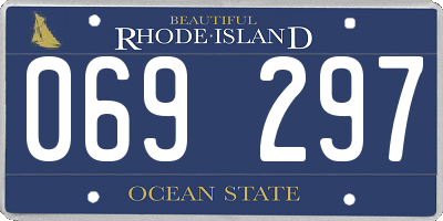 RI license plate 069297