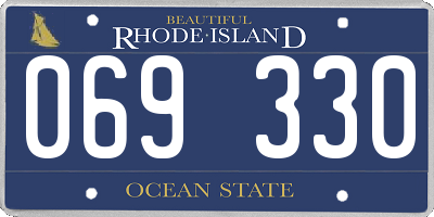 RI license plate 069330