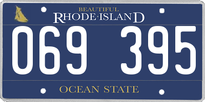 RI license plate 069395