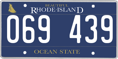 RI license plate 069439