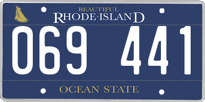 RI license plate 069441
