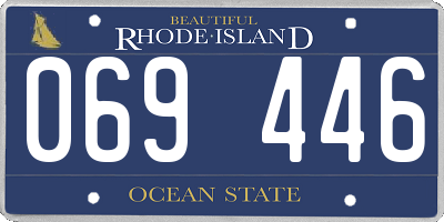 RI license plate 069446