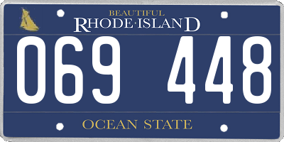 RI license plate 069448