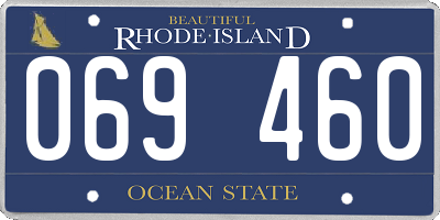 RI license plate 069460