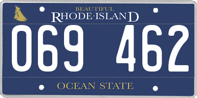 RI license plate 069462