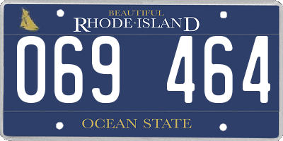RI license plate 069464