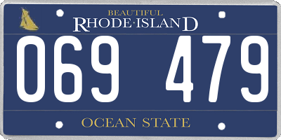 RI license plate 069479