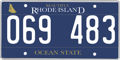 RI license plate 069483