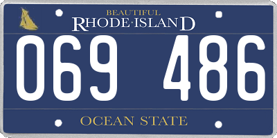 RI license plate 069486