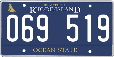 RI license plate 069519