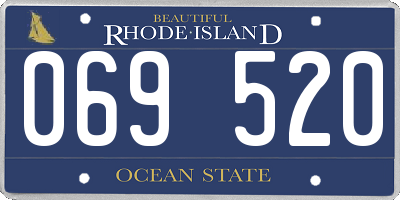 RI license plate 069520