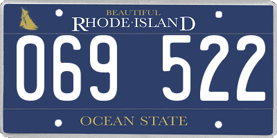 RI license plate 069522