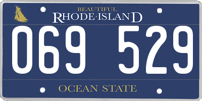 RI license plate 069529