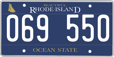 RI license plate 069550