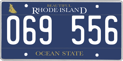 RI license plate 069556