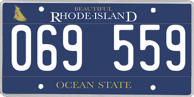 RI license plate 069559