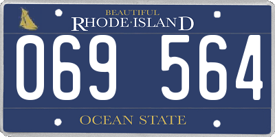 RI license plate 069564