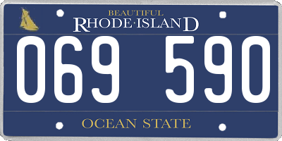 RI license plate 069590