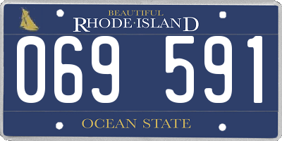 RI license plate 069591