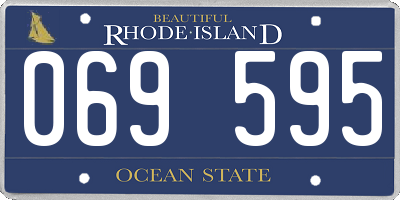 RI license plate 069595