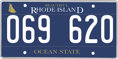 RI license plate 069620