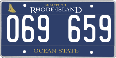RI license plate 069659