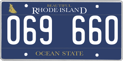 RI license plate 069660