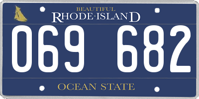 RI license plate 069682
