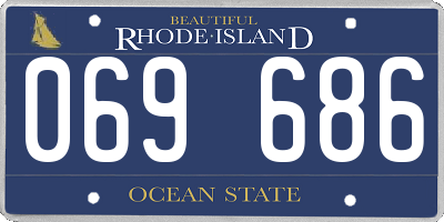 RI license plate 069686
