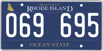 RI license plate 069695