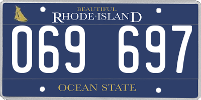 RI license plate 069697
