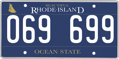 RI license plate 069699