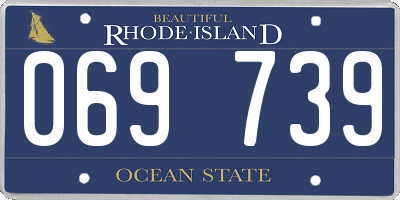 RI license plate 069739