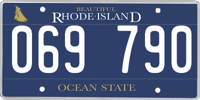 RI license plate 069790