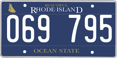 RI license plate 069795
