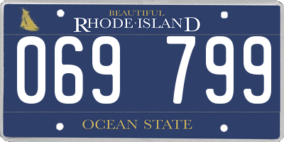 RI license plate 069799