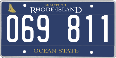 RI license plate 069811