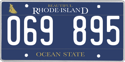 RI license plate 069895