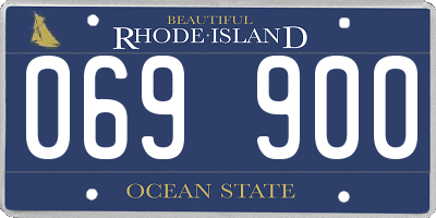 RI license plate 069900