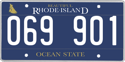 RI license plate 069901
