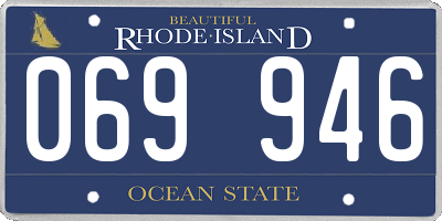 RI license plate 069946
