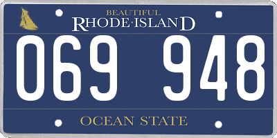 RI license plate 069948