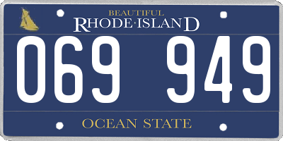 RI license plate 069949