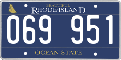 RI license plate 069951