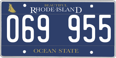 RI license plate 069955