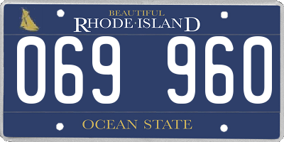 RI license plate 069960
