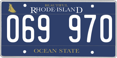RI license plate 069970