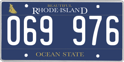 RI license plate 069976