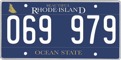RI license plate 069979